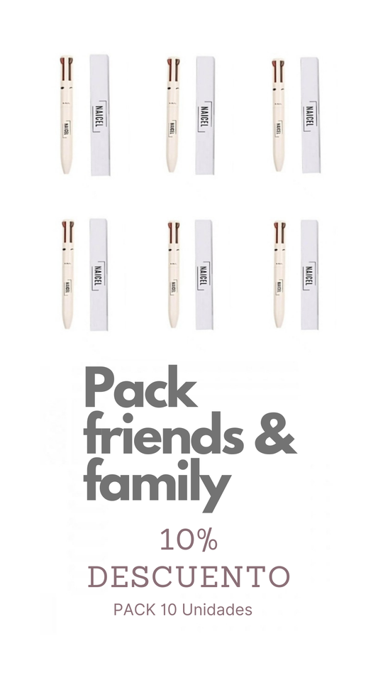 PACK 10 unidades FRINDS & FAMILY MULTIFUNCIÓN NAICEL 4 EN 1 WHITE CREAM