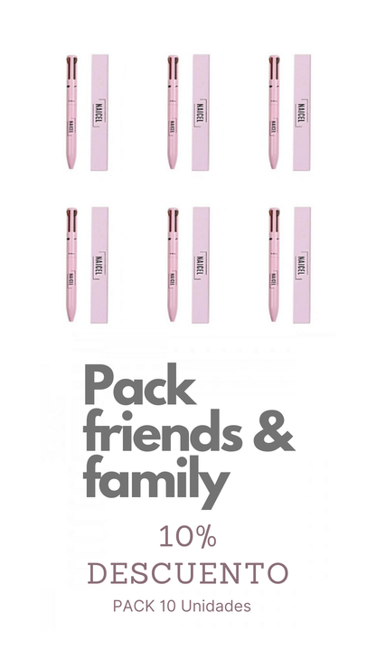 PACK 10 unidades FRINDS & FAMILY MULTIFUNCIÓN NAICEL 4 EN 1 LIGHT PINK
